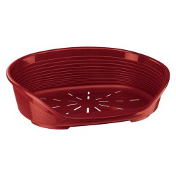 LETTINO PER ANIMALI 'SIESTA DELUXE' N.6 - cm 70,5 x 52 x h.23,5 / bordeaux (PZ 1)