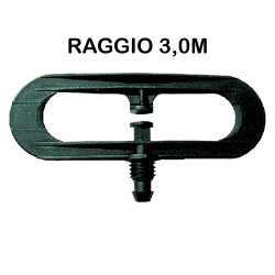 SPRUZZATORE A FARFALLA Ã¸ 4,0 - portata 350 l/h-raggio 3,0m (PZ 500)