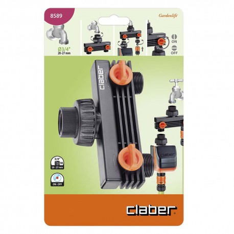 DERIVAZIONE A DUE VIE Art. 8589 3/4 maschio - blister (BL 1)