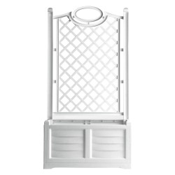 FIORIERA PVC RETTANGOLARE 'SEPARE'' colore bianco (PZ 1)