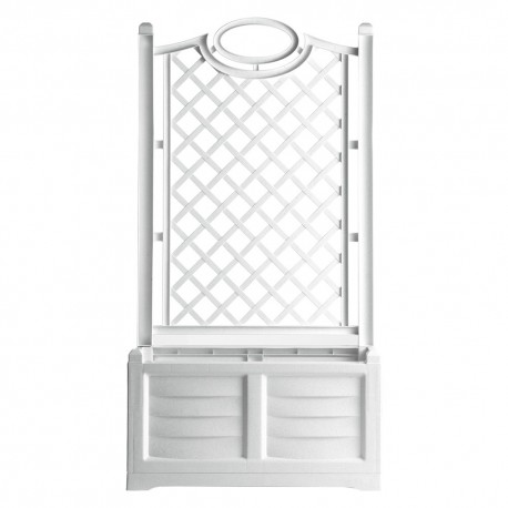 FIORIERA PVC RETTANGOLARE 'SEPARE'' colore bianco (PZ 1)
