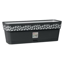 BALCONETTA RETTANGOLARE 'CLOE' lt.9,5 - grafite/grigio luce (PZ 1)
