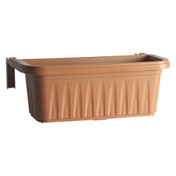 BALCONETTA RETTANGOLARE 'RONDINE' cm 50x20xh.18,5 - lt.11 terracotta (PZ 1)