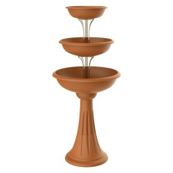 CIOTOLA PER FIORI CON COLONNA 'TREVI' Ã˜ cm 30/40/50 - terracotta (CF 1)