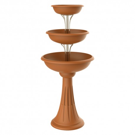 CIOTOLA PER FIORI CON COLONNA 'TREVI' Ã˜ cm 30/40/50 - terracotta (CF 1)
