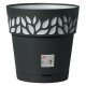 VASO TONDO 'CLOE' Ã¸ 25 x h.25 - grafite/grigio luce (PZ 1)