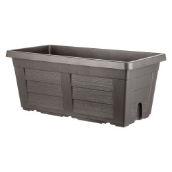 FIORIERA RETTANGOLARE cm 80 x 40 x 34 - antracite (senza sottovaso) (PZ 1)