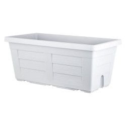 FIORIERA RETTANGOLARE cm 80 x 40 x 34 - ghiaccio (senza sottovaso) (PZ 1)