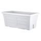 FIORIERA RETTANGOLARE cm 100 x 44 x 40 - ghiaccio (senza sottovaso) (PZ 1)