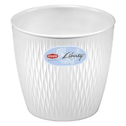 VASO TONDO 'LIBERTY' Ã¸ 20 x h.19 - bianco travertino (PZ 1)