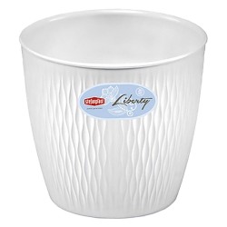 VASO TONDO 'LIBERTY' Ã¸ 25 x h.23 - bianco travertino (PZ 1)