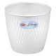 VASO TONDO 'LIBERTY' Ã¸ 30 x h.27 - bianco travertino (PZ 1)