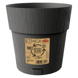 VASO TONDO 'ETHICA' Ã¸ 20 x h.19 - grafite (PZ 1)