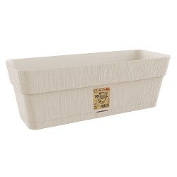 BALCONETTA RETTANGOLARE 'ETHICA' Cm 30 x 13 x 12 - lt.2,75 - gesso (PZ 1)