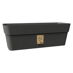 BALCONETTA RETTANGOLARE 'ETHICA' Cm 30 x 13 x 12 - lt.2,75 - grafite (PZ 1)