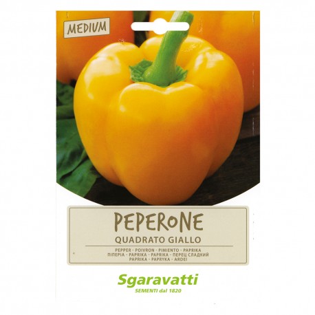 SEMI PER ORTAGGI E VEGETALI peperone quadrato asti giallo (PZ 20)