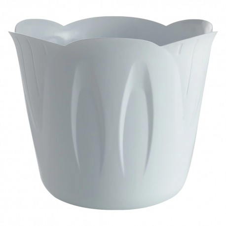 VASO TONDO Ã˜ 15 x h.12 cm - Lt. 1 - bianco (PZ 1)