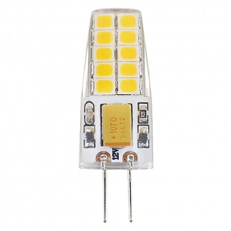 LAMPADA A LED IN SILICONE 'G4' L.FREDD.6500K 2,2 W 230 lumen (25W) (PZ 10)