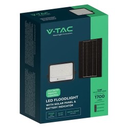 PROIETTORE A LED 'CCT' CON PANNELLO SOLARE 200W / 1700 lumen (PZ 1)