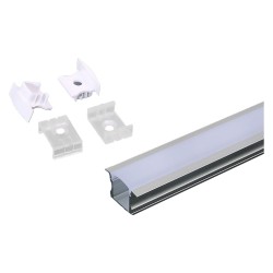 PROFILO CANALINA IN ALLUMINIO PER STRIP LED 3351 mm 23 x 15,5 - largh.max 12 (PZ 1)