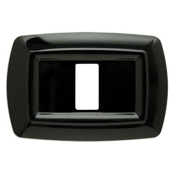 PLACCA 'TONDÃ’' 2591/N nera (1 posto) (PZ 1)