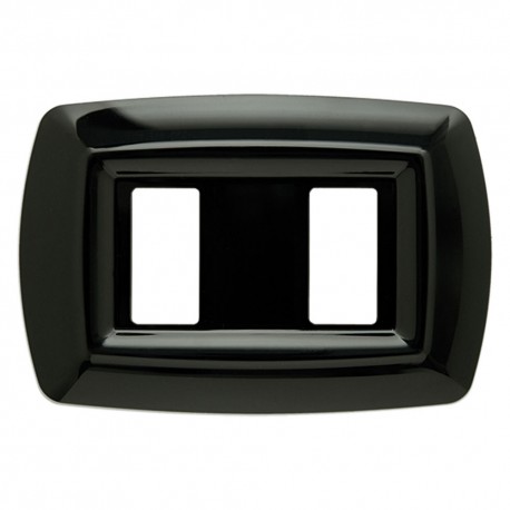 PLACCA 'TONDÃ’' 2591/N nera (2 posti) (PZ 1)
