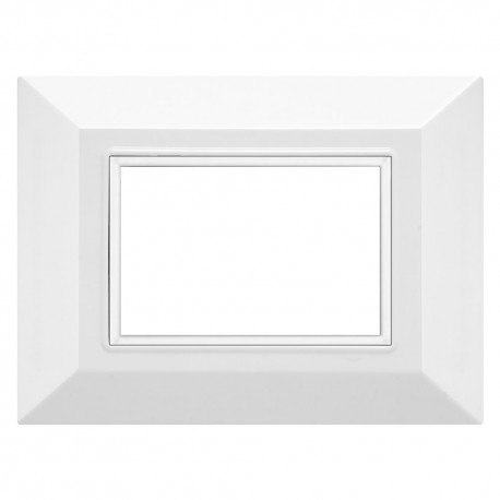 PLACCA 'PLAIN' 5203/WH bianca (3 posti) (PZ 1)