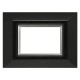 PLACCA 'PLAIN' 5203/N nera (3 posti) (PZ 1)