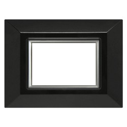 PLACCA 'PLAIN' 5203/N nera (3 posti) (PZ 1)