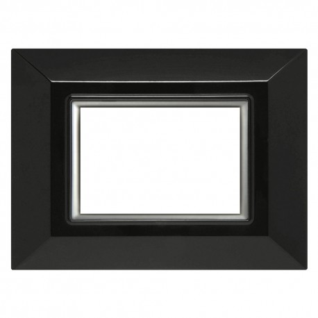 PLACCA 'PLAIN' 5203/N nera (3 posti) (PZ 1)