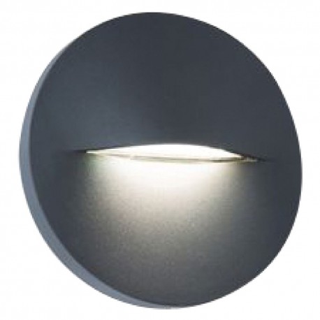 SEGNA PASSO TONDO 'OPEN' colore grafite - 3 watt (PZ 1)