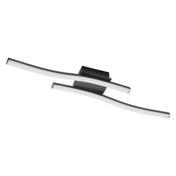 PLAFONIERA LED SERIE 'TRATTI' 10W - 1450LM - col. nero (PZ 1)