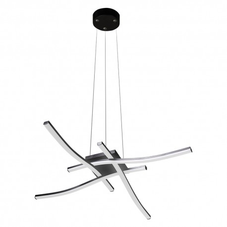 APPLIQUE A SOSPENSIONE LED SERIE 'TRATTI' 35W - 3150LM - col. nero (PZ 1)