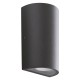 APPLIQUE DOPPIO LED 'TRUMP' 12 W 700 lumen - grigio (PZ 1)