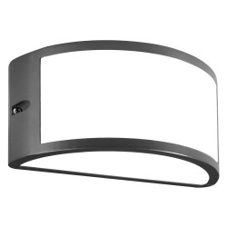 APPLIQUE 'UMBE' 60 W - cm 25 x 12 x 13 grigio (PZ 1)