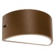 APPLIQUE 'UMBE' 60 W - cm 25 x 12 x 13 corten (PZ 1)