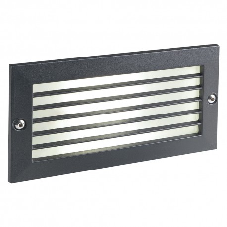 SEGNA PASSO LED INCASSO RETTANGOLARE APERTO 'ESCAPE' colore nero - 10 watt (PZ 1)
