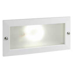 SEGNAPASSO INCASSO RETTANGOLARE APERTO E27 - 10 W - bianco (PZ 1)