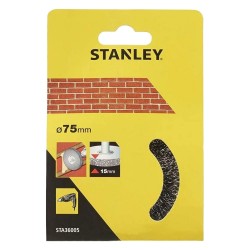 SPAZZOLA CIRCOLARE CON GAMBO Ã˜ mm 75 - spessore fili 15 mm (PZ 1)