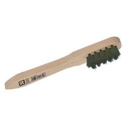 SPAZZOLA A MANO PER CANDELE mm 150x35 - fili acciaio Ã˜ mm 0,15 (PZ 1)