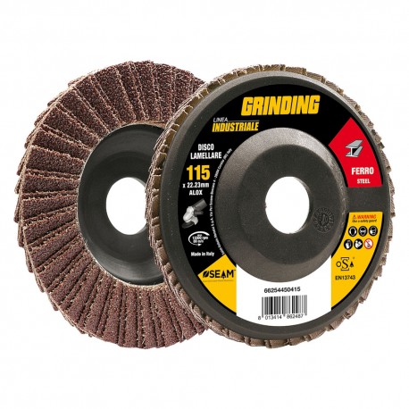 DISCO LAMELLARE PER FERRO 'GRINDING LINEA INDUSTRIALE' Ã¸ 115 gr. 40 (PZ 10)