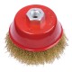 SPAZZOLA A TAZZA PER SMERIGLIATRICE Ã˜ mm 100 - foro M 14 (BL 1)