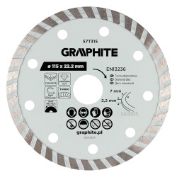 DISCO DIAMANTATO Ã¸ 115 mm - foro 22,2 mm (PZ 1)