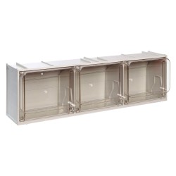 CASSETTIERA MODULARE COMPONIBILE 'CRYSTAL BOX' 3 cassetti - cm 60 x 15,5 x 17,5 (PZ 1)