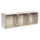CASSETTIERA MODULARE COMPONIBILE 'CRYSTAL BOX' 3 cassetti - cm 60 x 20 x 21,5 (PZ 1)
