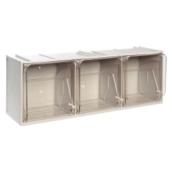 CASSETTIERA MODULARE COMPONIBILE 'CRYSTAL BOX' 3 cassetti - cm 60 x 20 x 21,5 (PZ 1)