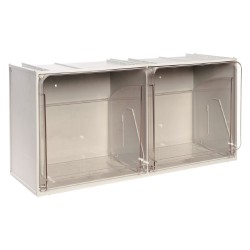 CASSETTIERA MODULARE COMPONIBILE 'CRYSTAL BOX' 2 cassetti - cm 60 x 24 x 30 (PZ 1)