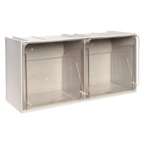 CASSETTIERA MODULARE COMPONIBILE 'CRYSTAL BOX' 2 cassetti - cm 60 x 24 x 30 (PZ 1)
