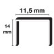 PUNTI PER FISSATRICE PNEUMATICA MOD. 80 mod. 80/14 - cf. 10000 pz (CF 1)