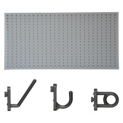 PANNELLO PORTAUTENSILI pannello con 30 ganci assortiti (PZ 1)